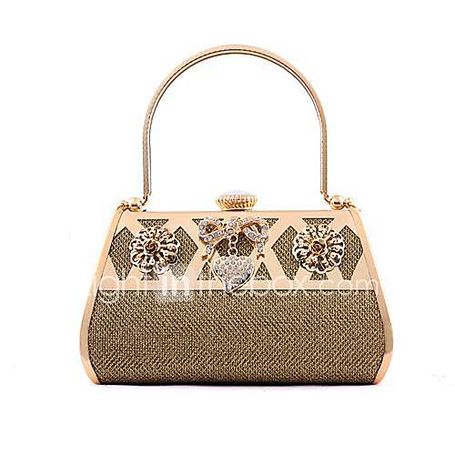 WomensThe new metal diamond evening bag handbag (lining color on random)