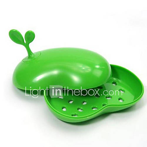 PP Bean Sprouts Shaped Soap Dishes, W7.2cm x L11.5cm x H2cm