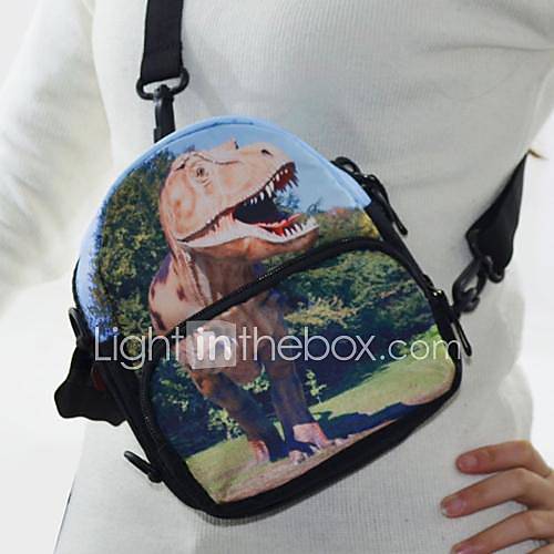 Cool Mens Dinosaur Printing Crossbody Shoulder Bag