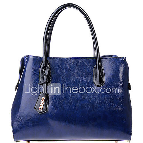 XIUQIU Womens Cute Leather Tote Bag(Dark Blue)