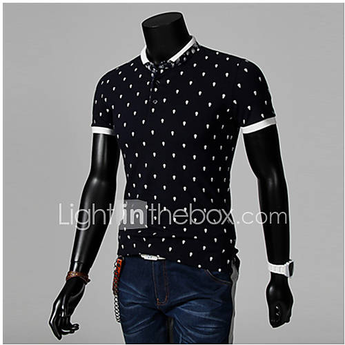 ZZT Collar Stitching MenS Polo Shirt