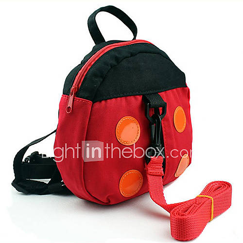 Childrens Cute Ladybird Schoolbag Safety Harness Backpack