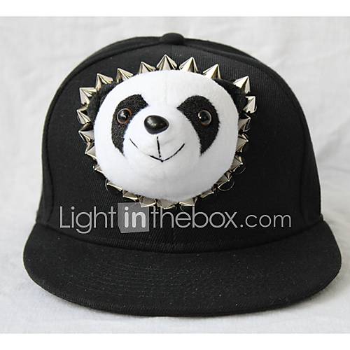 Unisex Panda Rivet Bassball Cap