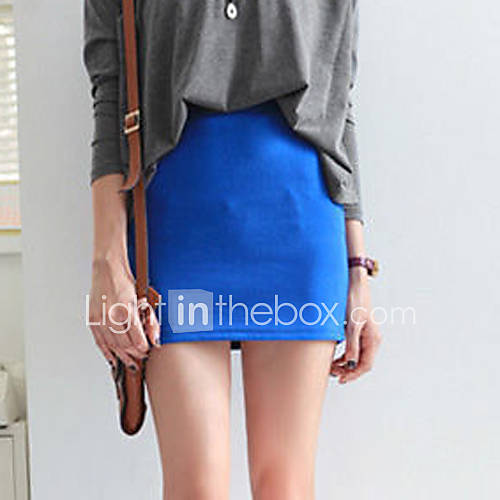 Xiumei Casual Skinny Short Dress(Royal Blue)