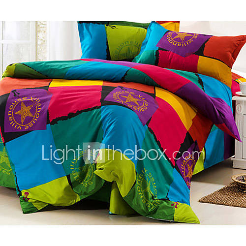 Flower Multi Color Bed Set Of Four SF00046