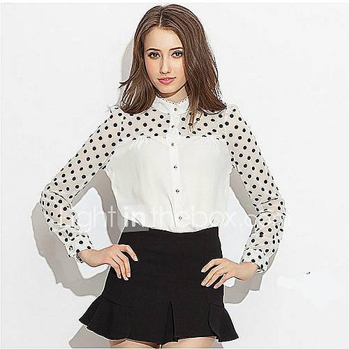 Womens Polka Dot Blouse