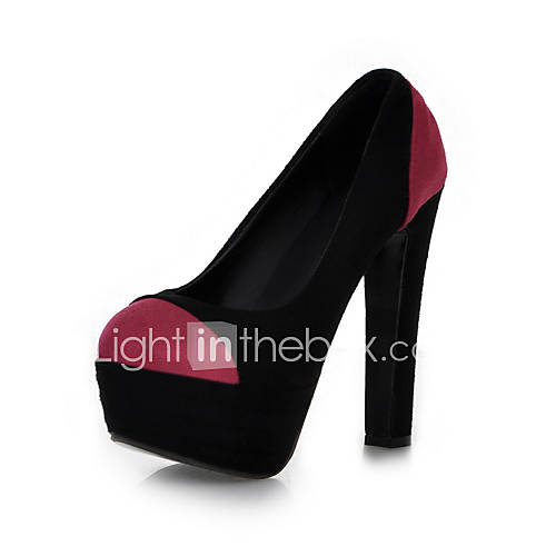 Suede Womens Chunky Heel Platform Pumps/Heels Shoes (More Colors)