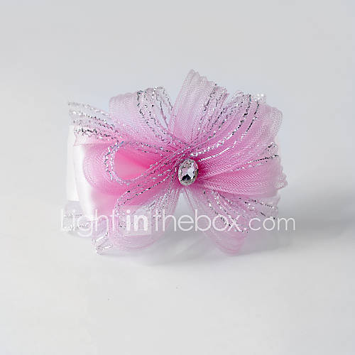 Tulle Wedding/Party Flower With Rhinestone