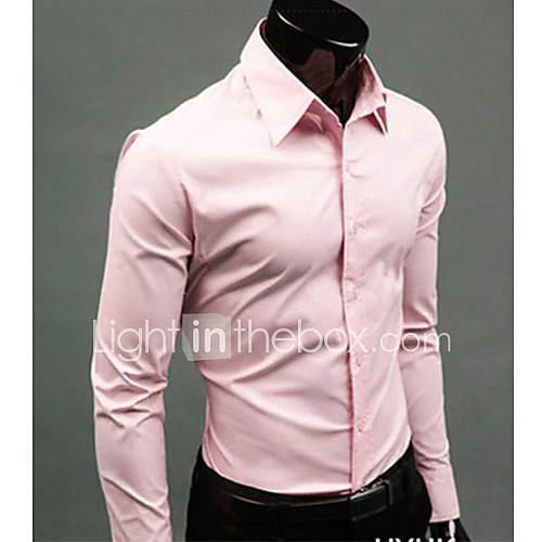 MSUIT Fashion Cultivate OneS Morality MenS Long Sleeve Shirt Z9182