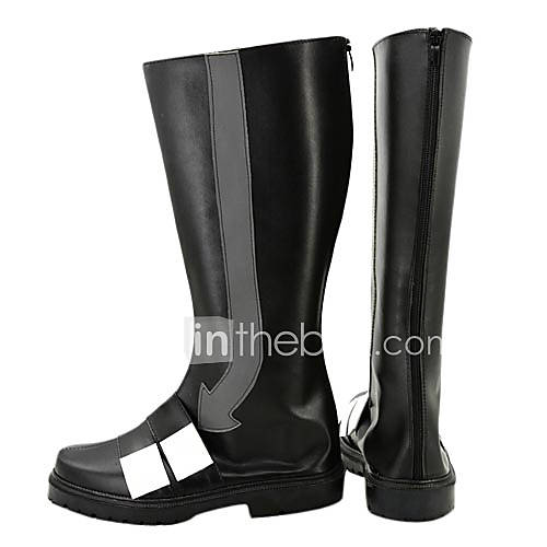 Kagerou Project Konoha / Haruka Kokonose Black PU Leather Cosplay Boots