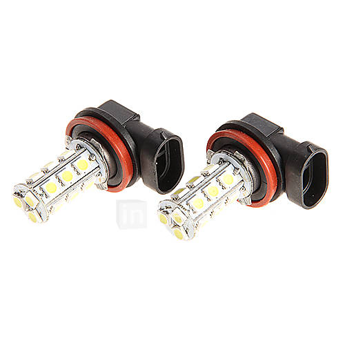 18 SMD LED 5050 Fog Lights Driving Light Lamp Bulb forMotorcycle Xenon White 12V 2PCs