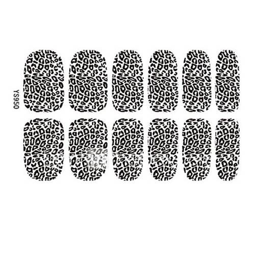 2014 Most Popular Hot Lady Sexy Leopard Nail Art Tips Sticker Decals Decoration 3D Foil