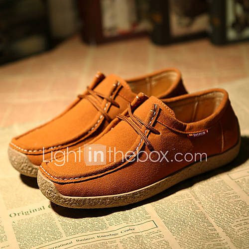 Jiebu Han Edition Round Head Daily Leather Lovers Shoes YG08