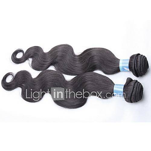 12 14 16 Color 1B Grade 5A 100G/Pcs Indian Virgin Body Wave Human Hair Extension