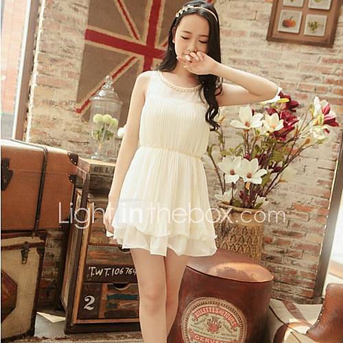 Womens Loose Chiffon Mini Dresses