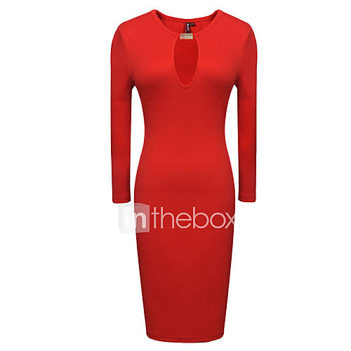 MS Red Sexy Slim Fit Dress