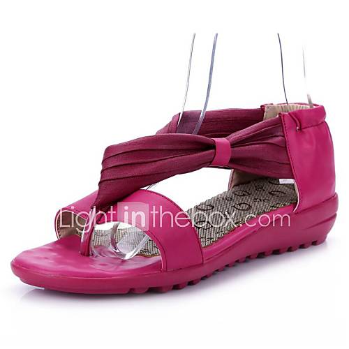 Leatherette Womens Wedge Heel Open Toe Sandals Shoes (More Colors)