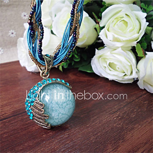 Daphne Moon Sapphire Pendant Necklace(Screen Color)