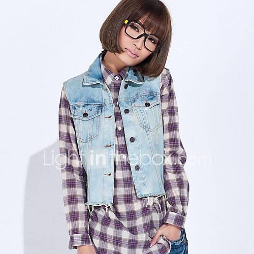 Top Selling Sleeveless Spring Casual Denim Jacket Coat