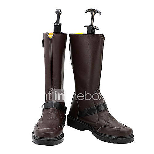 Noragami Yato Brown PU Leather Fashion Cosplay Boots