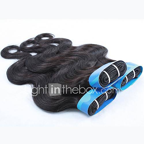 24 24 26 26 Color 1B Grade 4A Indian Virgin Body Wave Human Hair Extension