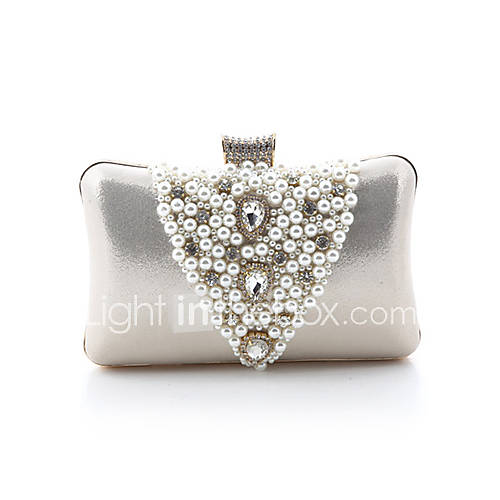Leatherette Wedding/Special Occation Clutches/Evening Handbags With Pearls(More Colors)