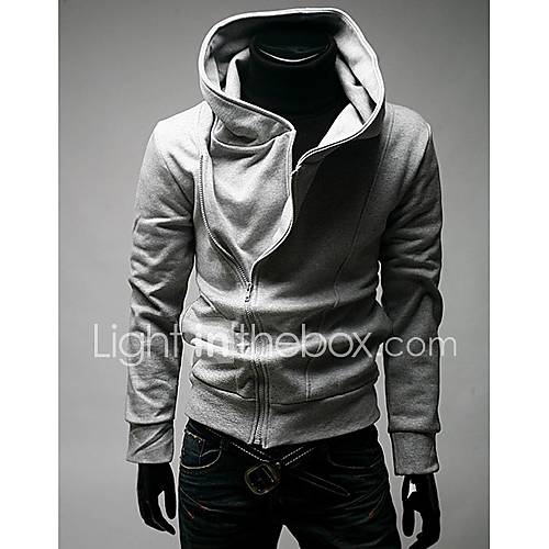 Midoo Hoodie Long Sleeve Casual Sweater(Light Gray)