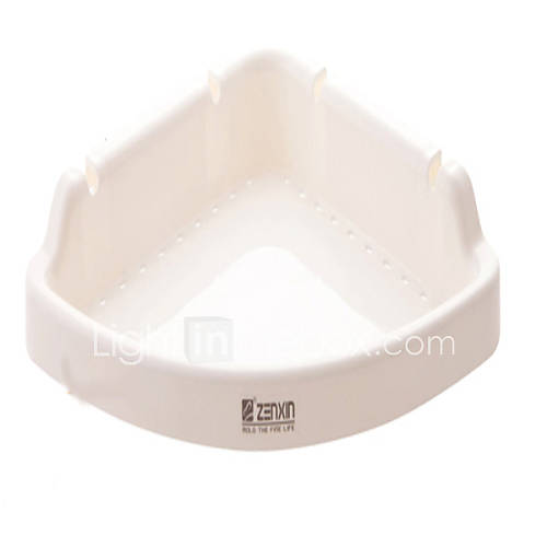 Plastic Triangle Suction Bathroom Shelves, L27.5cm x W37cm x H4.5cm