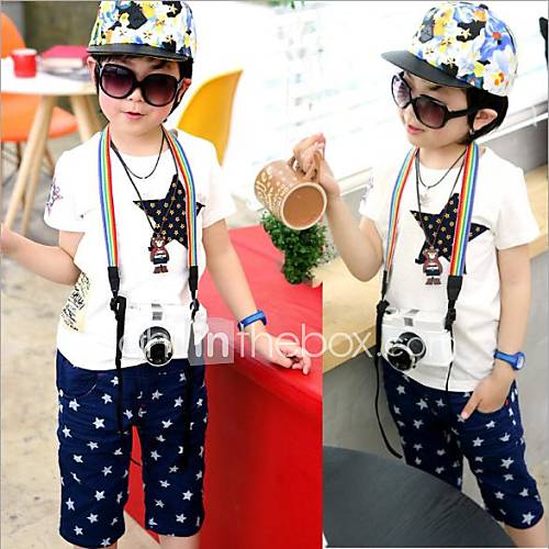 Boys Fashion Summer Short Sleeve Clothing Sets