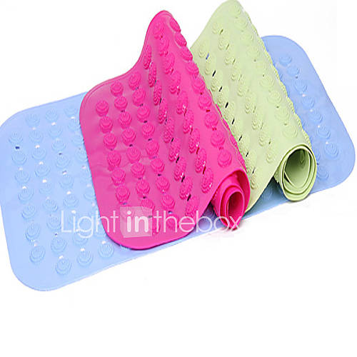 Cobblestone Shaped Bath Mat Random Colour, L33cm x W65cm x H1cm