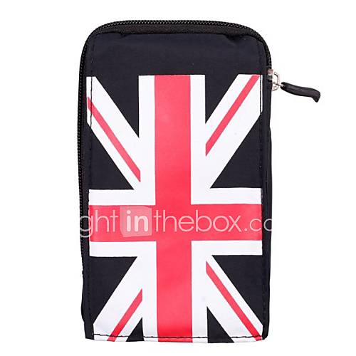 Unisex UK Flag Design Waterproof Silk Frabric Waist Bag (Assorted Colors)