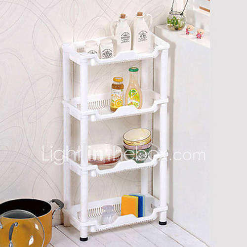 Four Layer Bathroom Shelves, W15.5cm x L21.5cm x H40.5cm