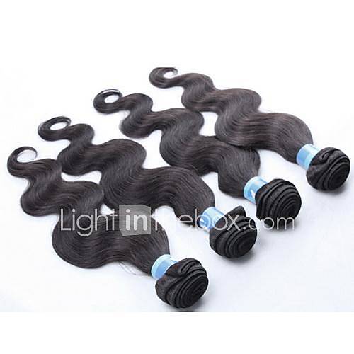 14 16 18 Color 1B Grade 5A 100G/Pcs Indian Virgin Body Wave Human Hair Extension