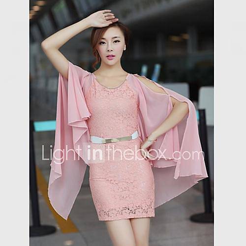 Womens Fashion Chiffon Mini Dress