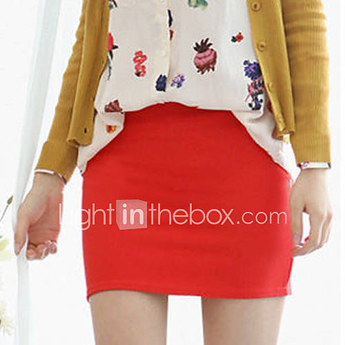 Xiumei Casual Skinny Short Dress(Red)