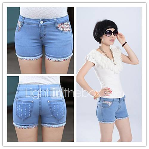 New Arrival DIY Slim Shorts Jeans Women