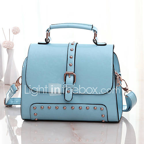 XIUQIU Womens Trendy Satchel Bag(Blue)