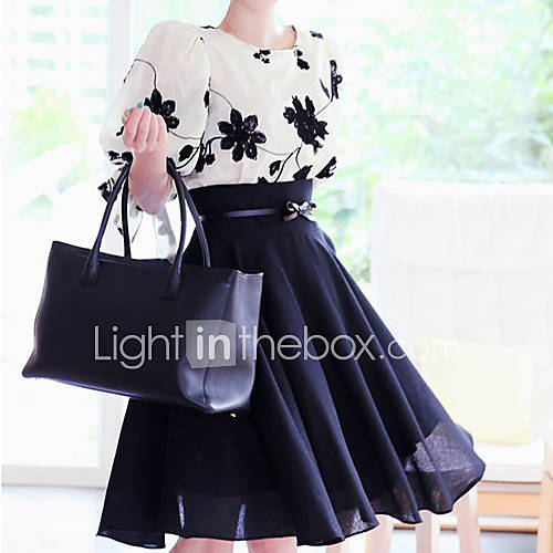 Womens New Spring Elegant Chiffon Skirt