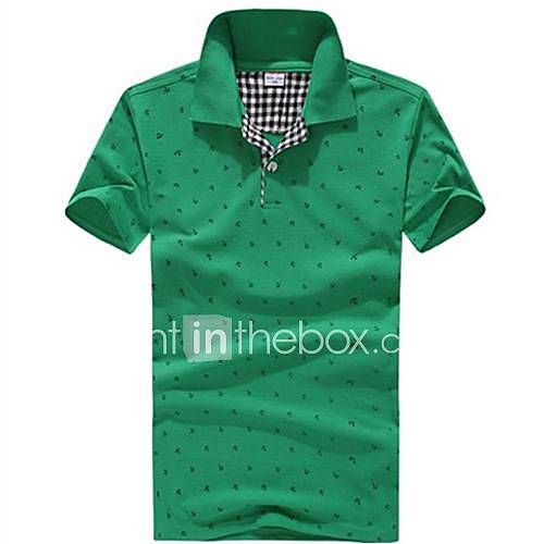 Mens Contrast Color POLO T Shirt