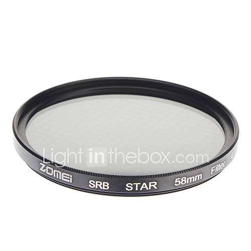 ZOMEI Camera Professional Optical Frame Star4 Filter (58mm)