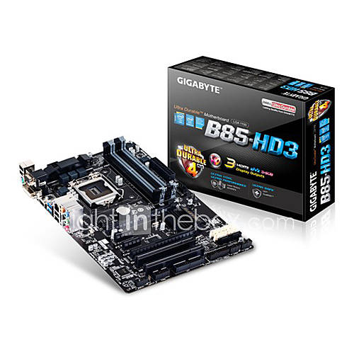 GIGABYTE GA B85 HD3 LGA1150/ Intel B85/ DDR3/ CrossFireX/ SATA3USB3.0 Motherboard