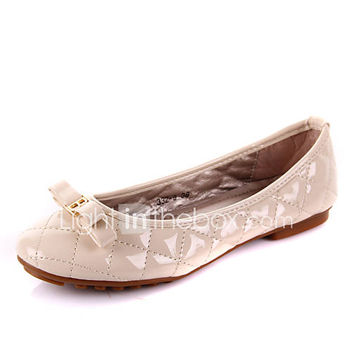 Womens Simple Bow Decoration Flat Shoes(Screen Color)