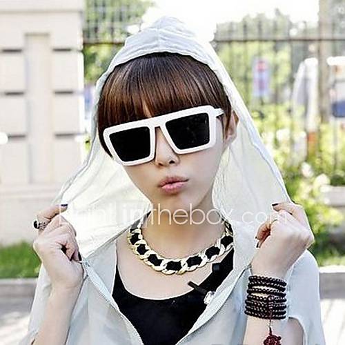 Helisun Womens Europe Fashion Vintage Square Lens Sunglasses908 1 (White)