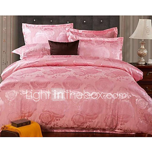 Flower Silk Bed Set Of Four SF00059