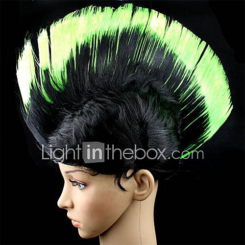 Capless Long Cosplay Party Mixed Color Synthetic Straight Comb Wigs