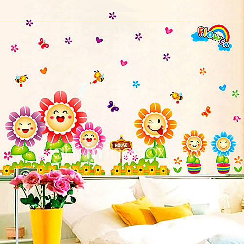 Cartoon Floral Decorative Stickers