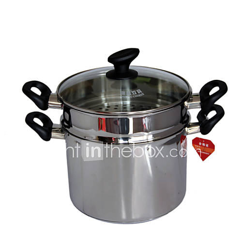 20 QT Stainless Steel Multi Pots,W24cm x L24cm x H62cm