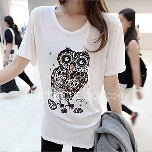 Womens Korean Fashion Large Version T Shirt