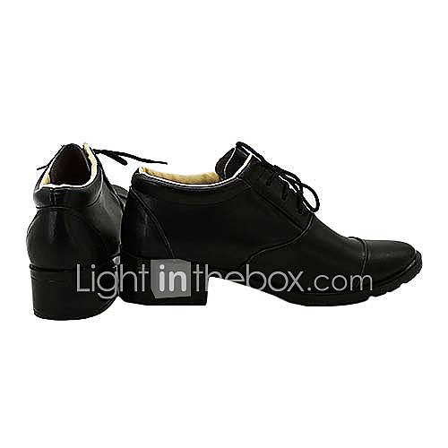 Pandora Heart Oz Bezarius Black PU Leather Cosplay Shoes