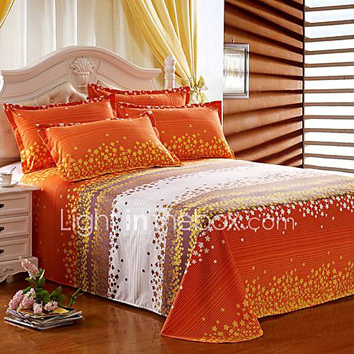 Luolaiya Love The Flowers Diamond Velvet Quilt(Orange)